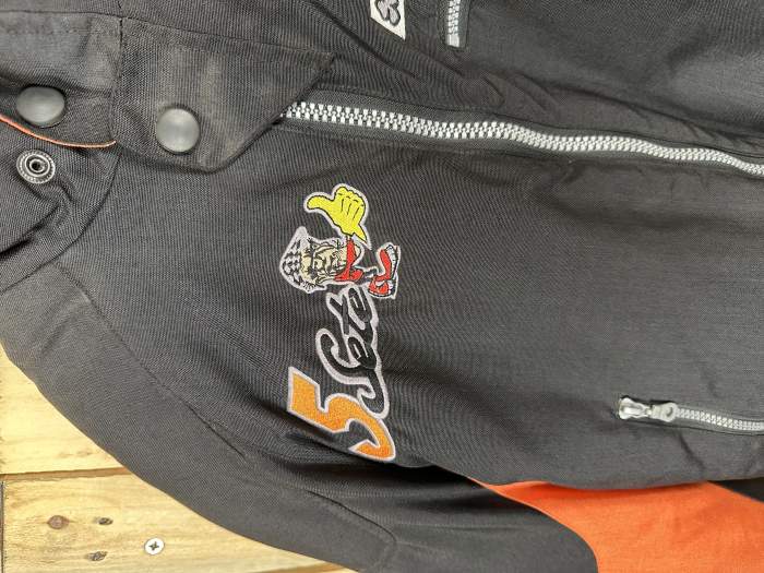 CHAQUETA T-M MOTO GARIBALDI SETE NARANJA