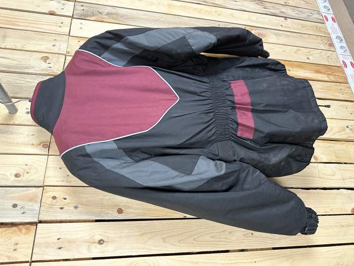 CHAQUETA T-M MOTO GARIBALDI NEGRO/ROJO