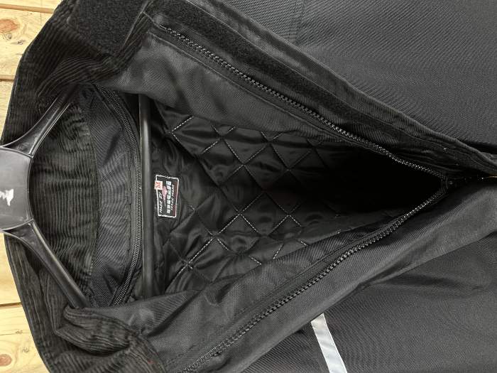 CHAQUETA T-M DE MOTO KIWI NEGRO