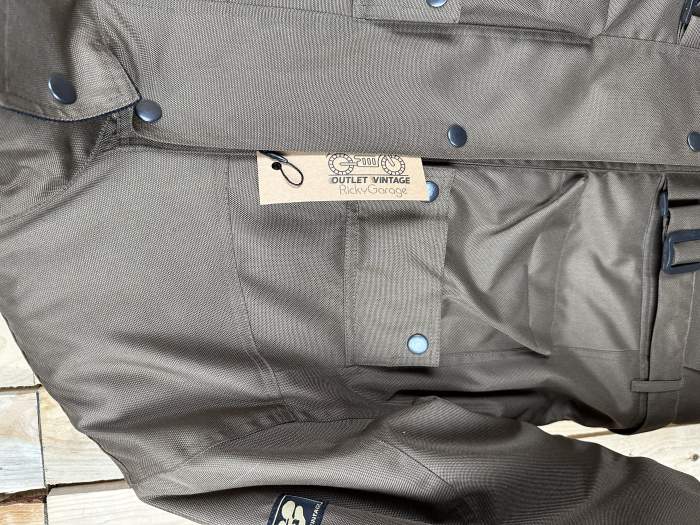 CHAQUETA T-M DE MOTO GARIBALDI MARRON