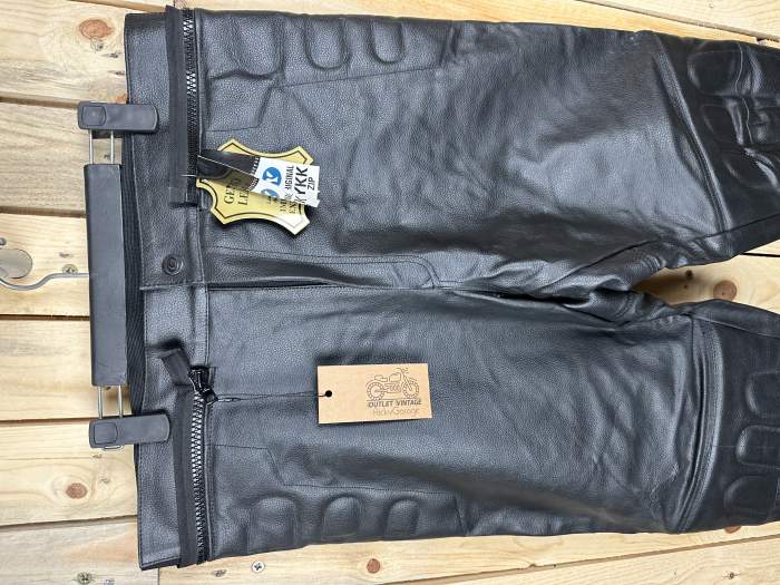 PANTALON T-L DE CUERO PARA MOTO GARIBALDI