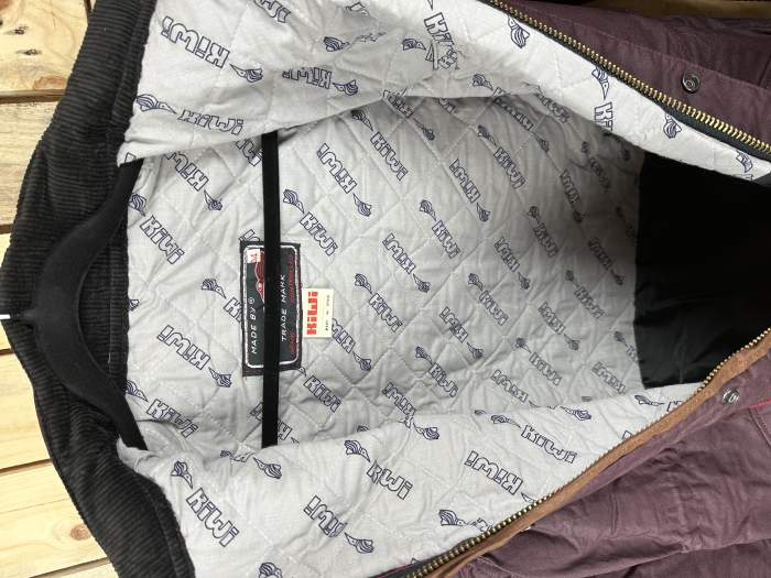 CHAQUETA T-M IMPERMEABLE KIWI GRASA BURDEOS