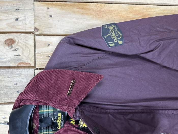 CHAQUETA T-M DE MOTO GARIBALDI GRANATE