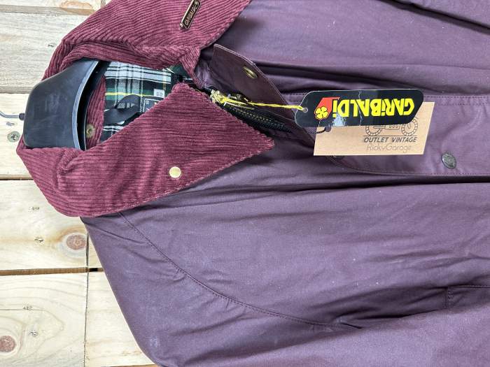 CHAQUETA T-M DE MOTO GARIBALDI GRANATE