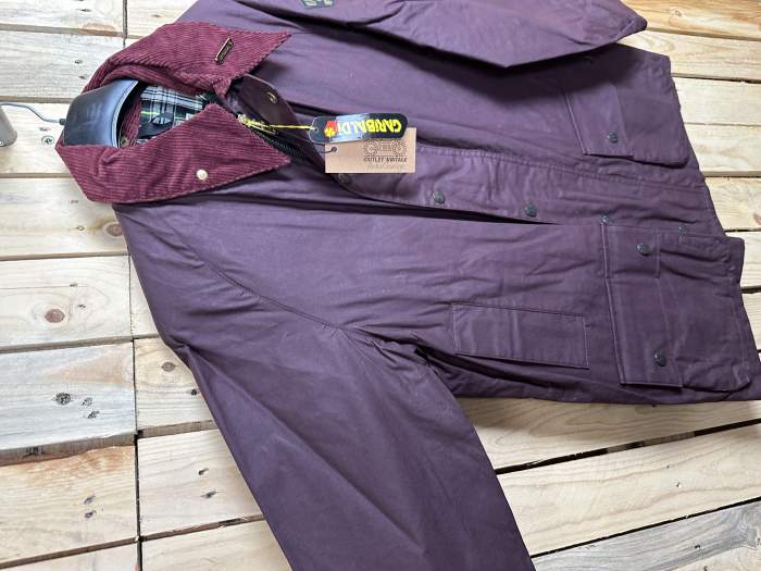 CHAQUETA T-M DE MOTO GARIBALDI GRANATE