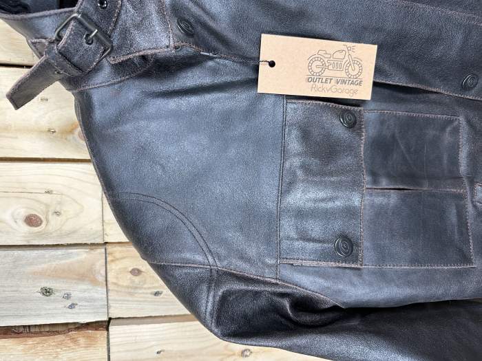 CHAQUETA T-S DE CUERO GASTADO GARIBALDI 2