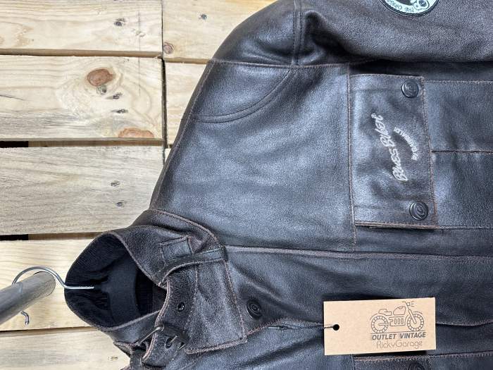 CHAQUETA T-S DE CUERO GASTADO GARIBALDI 2