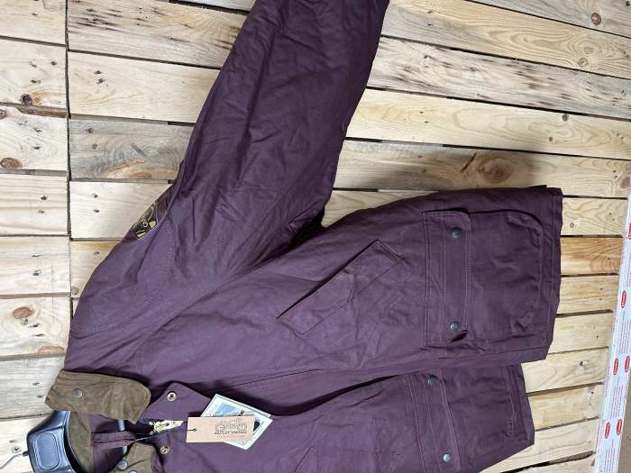 CHAQUETA T-XL DE MOTO GARIBALDI BURDEOS GR/TR
