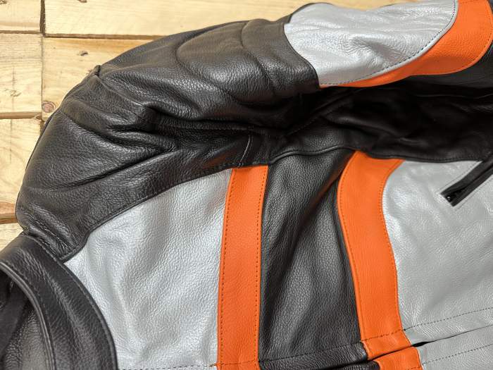 CHAQUETA T-L MOTO GARIBALDI NARANJA