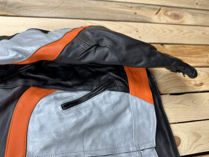 CHAQUETA T-L MOTO GARIBALDI NARANJA