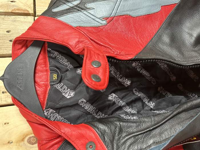 CHAQUETA T-M MOTO GARIBALDI ROJO 50