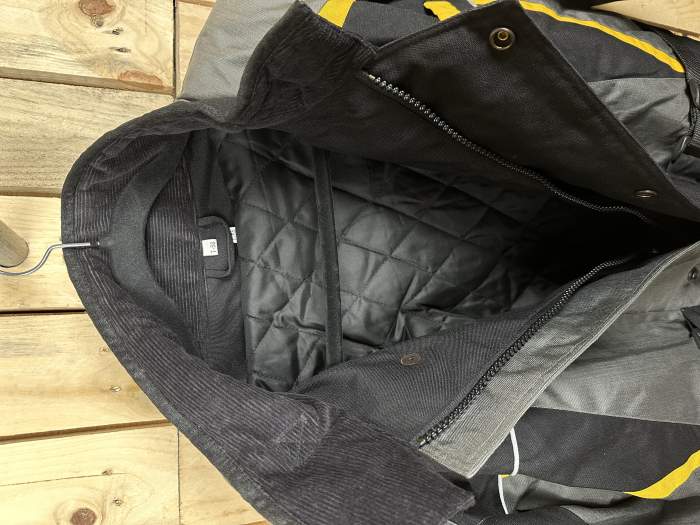 CHAQUETA T-M DE MOTO GARIBALDI NEGRO VINTAGE