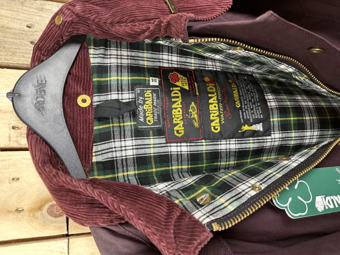 CHAQUETA T-L DE MOTO GARIBALDI BURDEOS 54