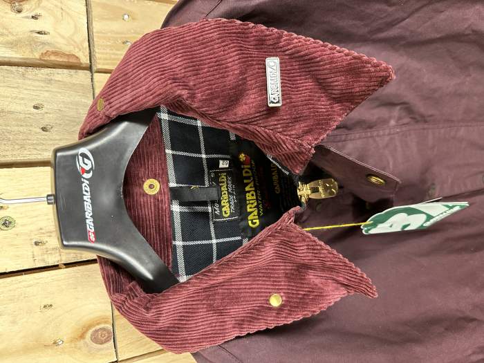 CHAQUETA T-3XL DE MOTO GARIBALDI BURDEOS 62