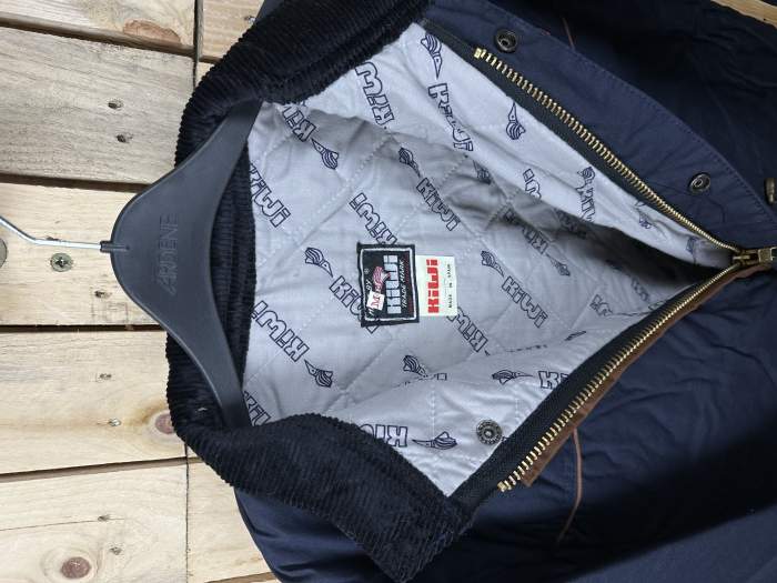 CHAQUETA T-M IMPERMEABLE KIWI GRASA AZUL