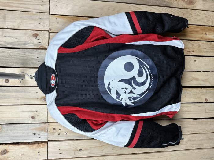 CHAQUETA T-M DE MOTO GARIBALDI PACIFIC ROJO