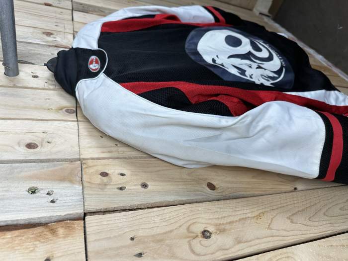 CHAQUETA T-M DE MOTO GARIBALDI PACIFIC ROJO