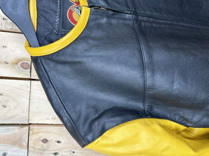 CHAQUETA T-M DE MOTO GARIBALDI AMARILLO
