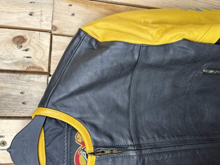 CHAQUETA T-M DE MOTO GARIBALDI AMARILLO