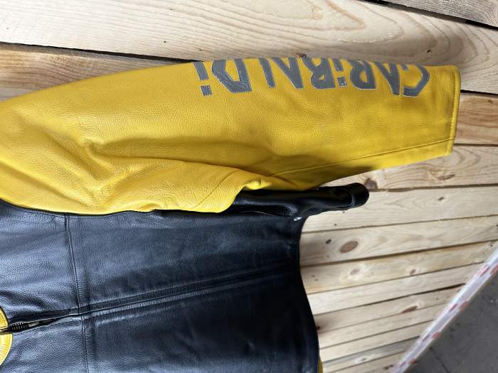 CHAQUETA T-M DE MOTO GARIBALDI AMARILLO