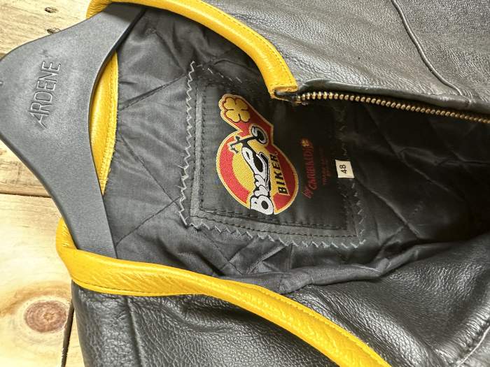CHAQUETA T-M DE MOTO GARIBALDI AMARILLO