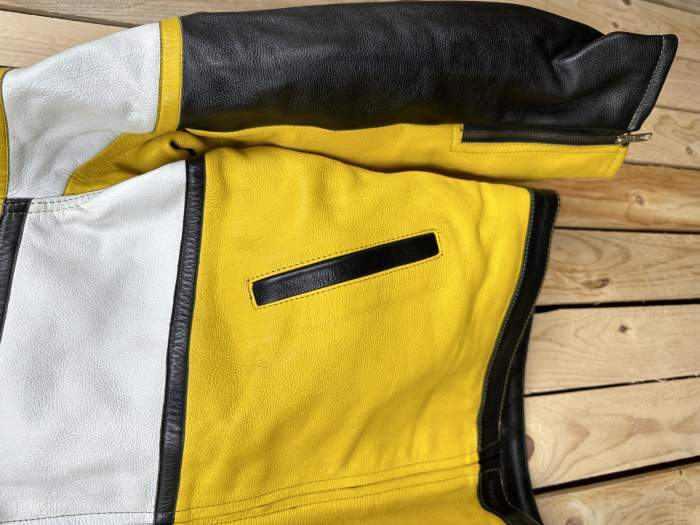 CHAQUETA T-M DE MOTO GARIBALDI AMARILLO 19