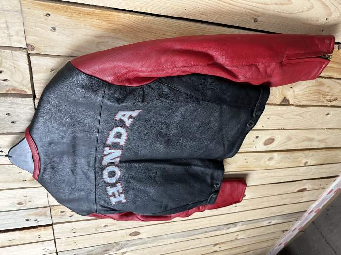 CHAQUETA T-S DE MOTO GARIBALDI HONDA NEGRO