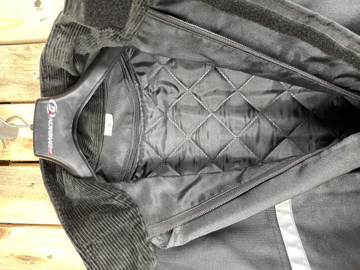 CHAQUETA T-M DE MOTO KIWI NEGRO NYLON