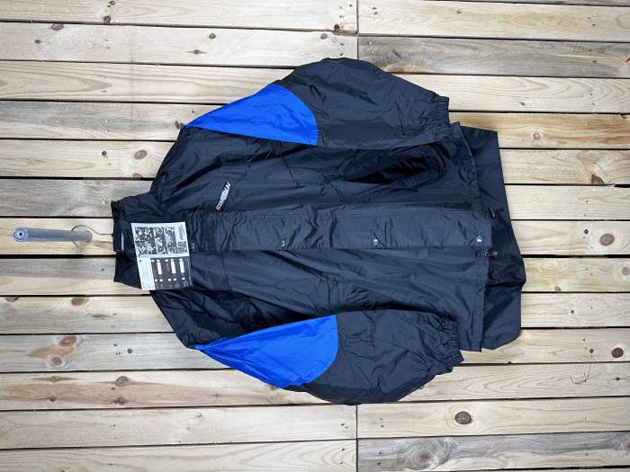 CHAQUETA T-M CORTAVIENTOS IMPERMEABLE AZUL