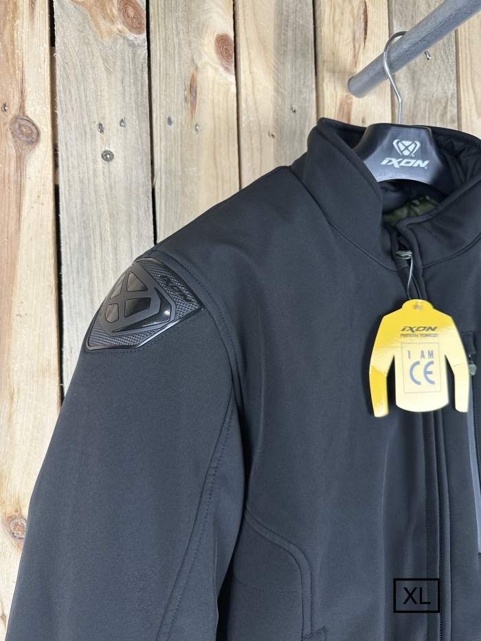 CHAQUETA T-XL IXON SOHO NEGRO KAKI