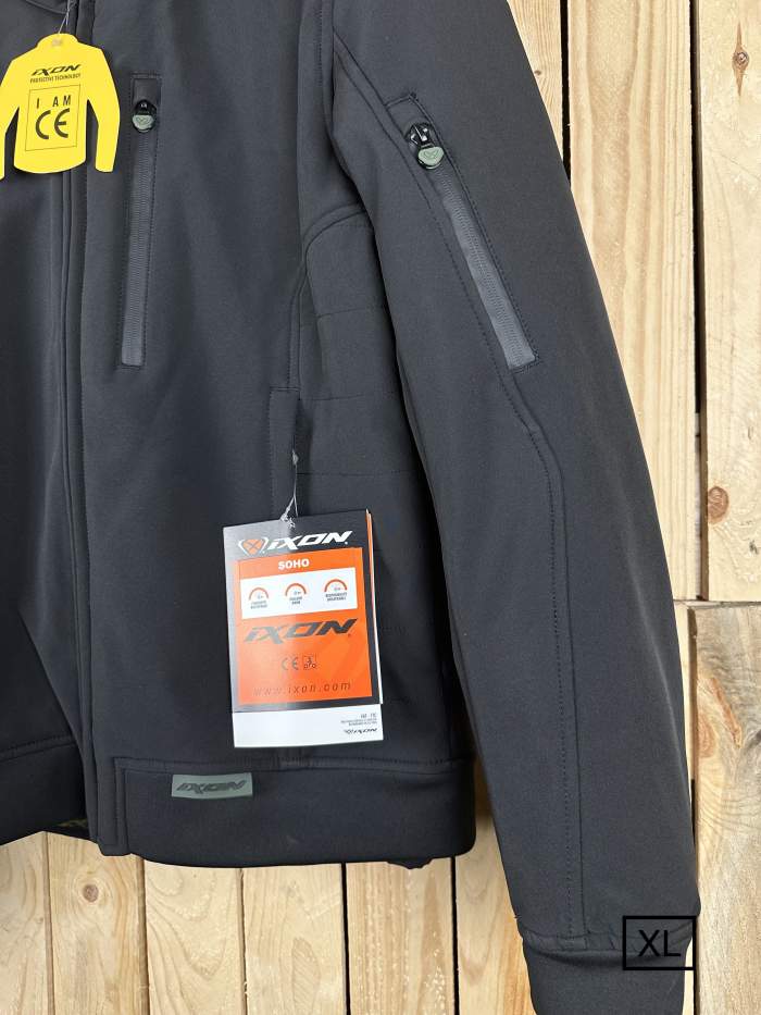 CHAQUETA T-XL IXON SOHO NEGRO KAKI