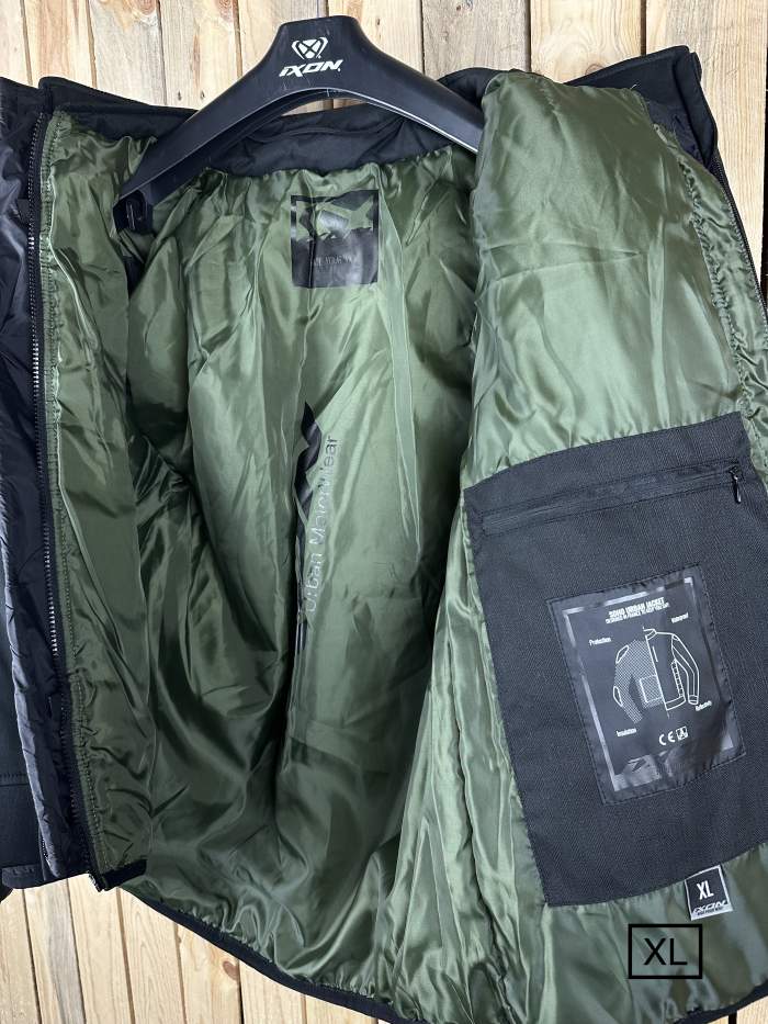 CHAQUETA T-XL IXON SOHO NEGRO KAKI