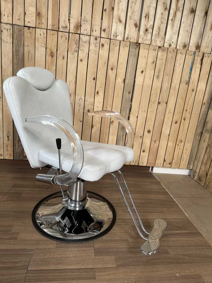 SILLON COMPLETO MARFIL BLANCO RECLINABLE - QrBox.es