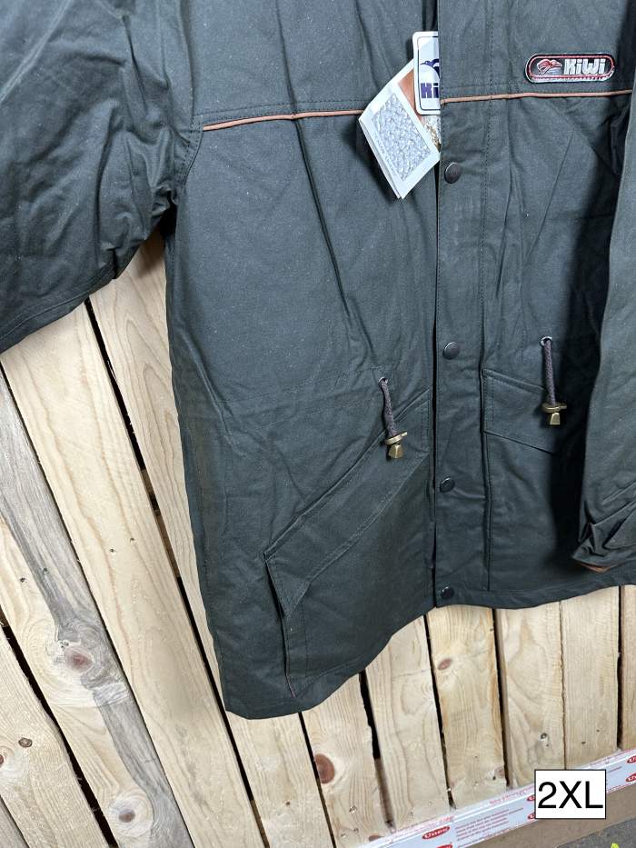 CHAQUETA T-2XL IMPERMEABLE KIWI GRASA VERDE
