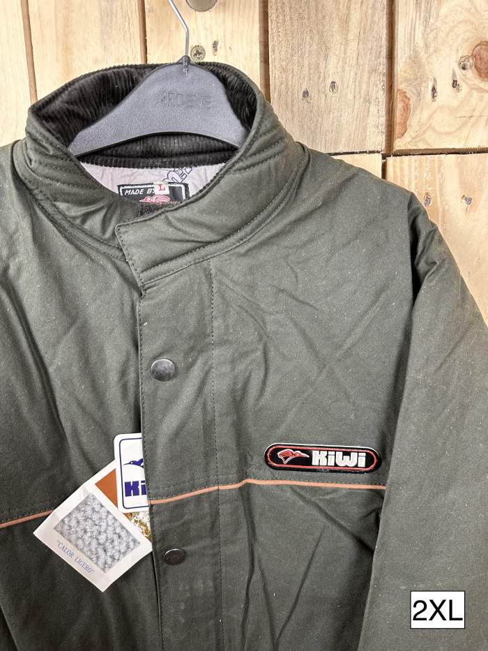 CHAQUETA T-2XL IMPERMEABLE KIWI GRASA VERDE