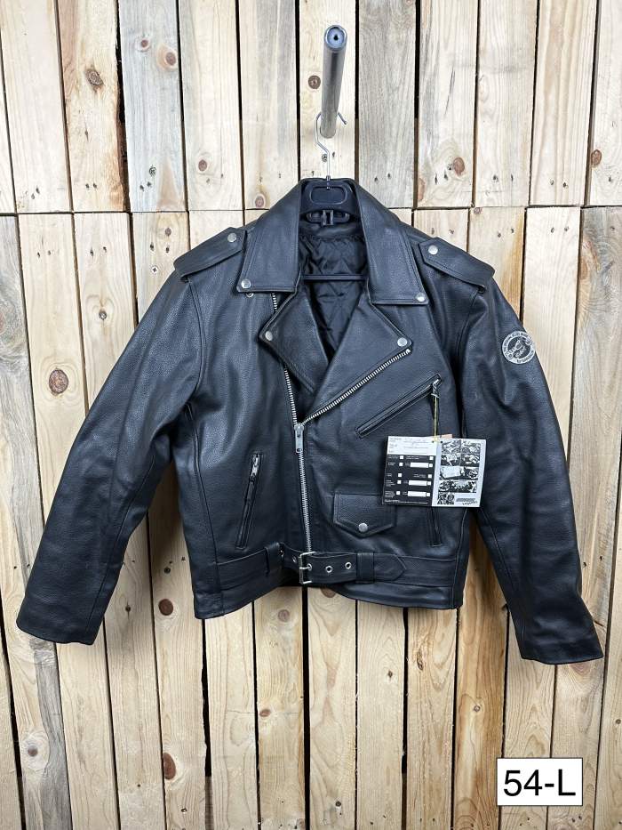 CHAQUETA T-L CASUAL CUERO NEGRO GARIBALDI 2