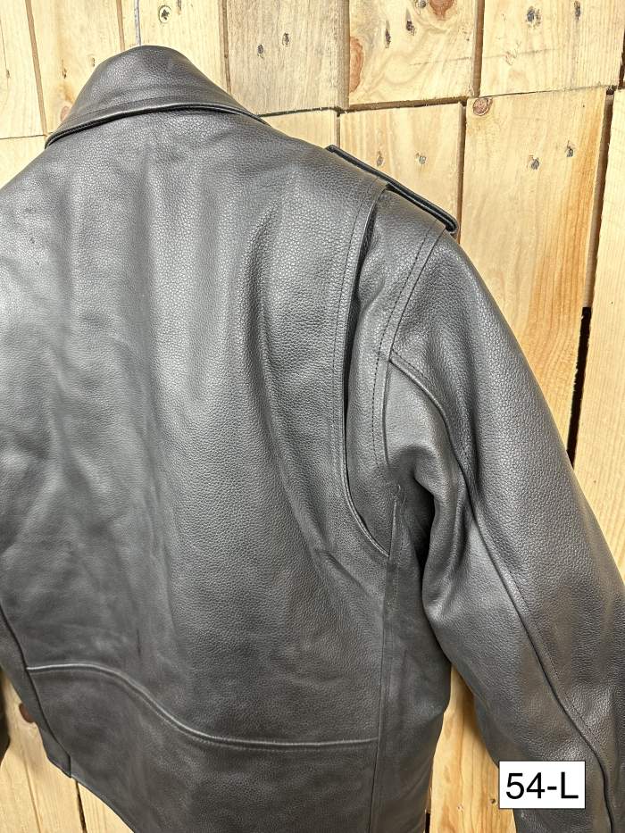 CHAQUETA T-L CASUAL CUERO NEGRO GARIBALDI 2
