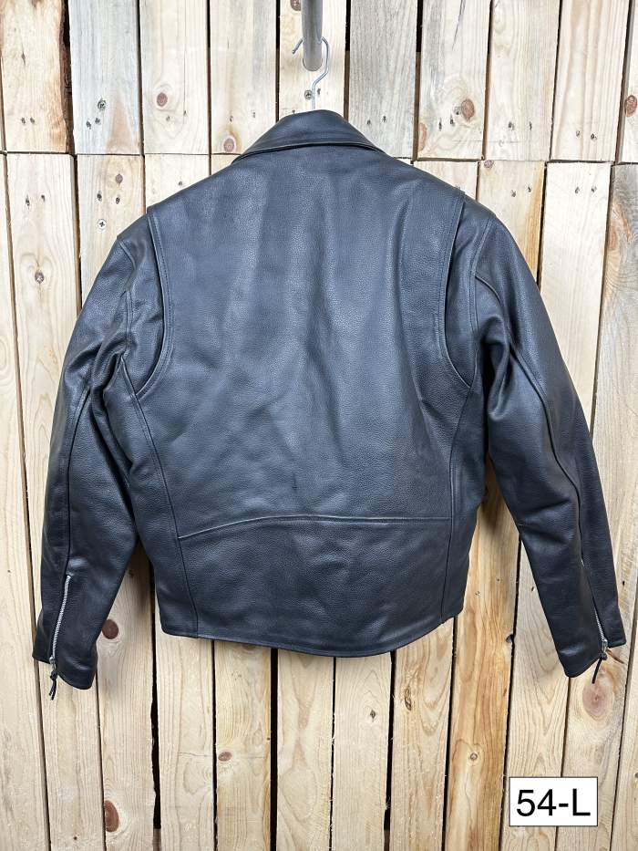 CHAQUETA T-L CASUAL CUERO NEGRO GARIBALDI 2