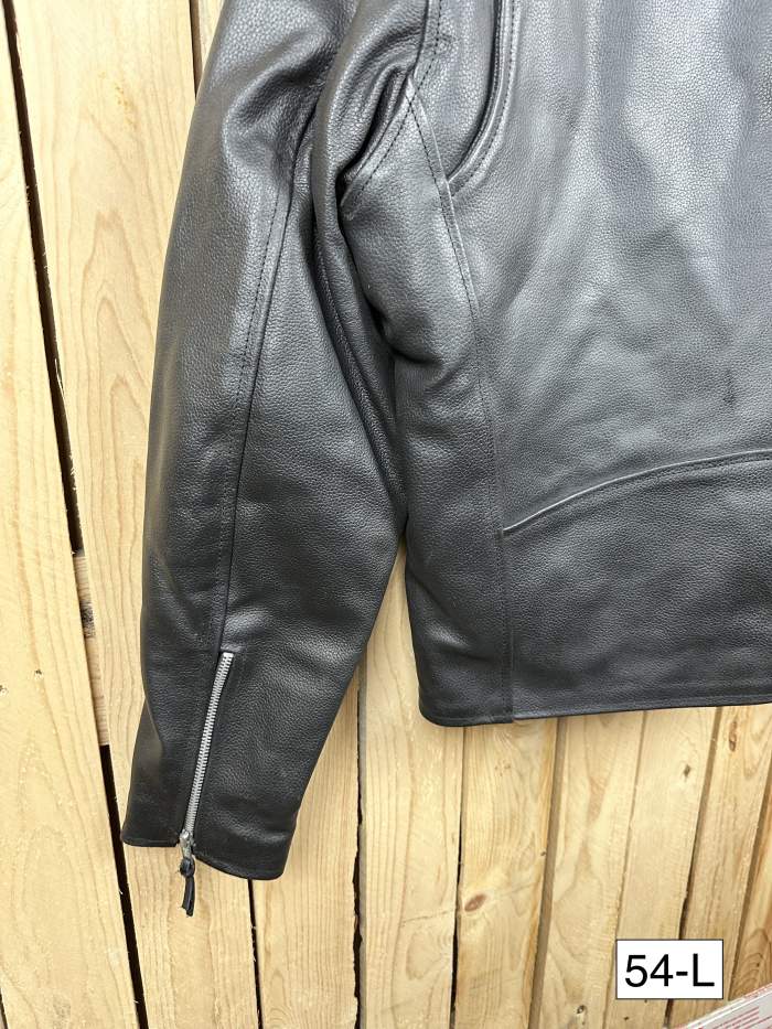 CHAQUETA T-L CASUAL CUERO NEGRO GARIBALDI 2