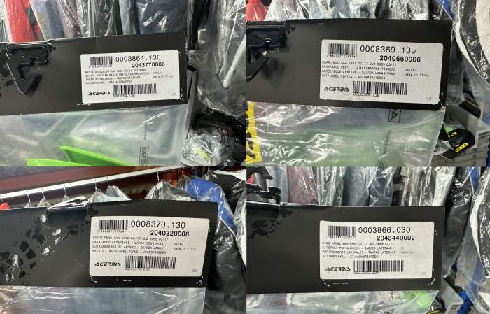 KIT PLÁSTICOS ACERBIS KX65 / RM65 2000‑2024