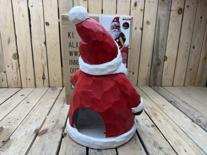 PORTAVELAS PAPÁ NOEL 43CM