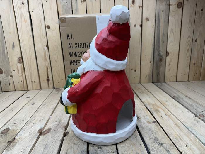 PORTAVELAS PAPÁ NOEL 43CM