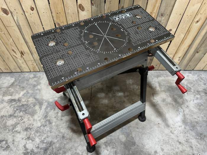 MESA DE TRABAJO PLEGABLE KWB 60X60X80