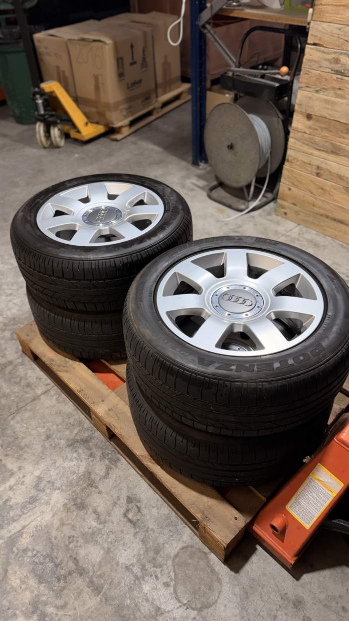 4 LLANTAS 17” + NEUMÁTICOS AUDI A8 (2007) - QrBox.es