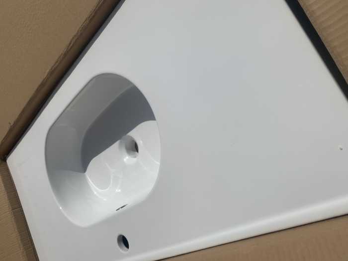 LAVABO DE PORCELANA BLANCA 100CM