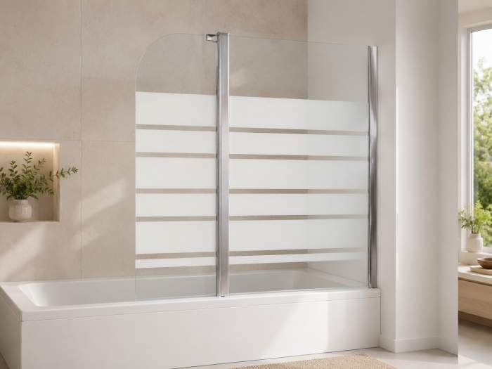 MAMPARA BAÑERA 2H 140 x 120 cm (D)