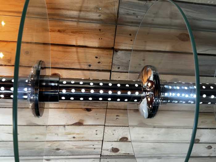 VITRINA EXPOSITORA GIRATORIA CON LUZ