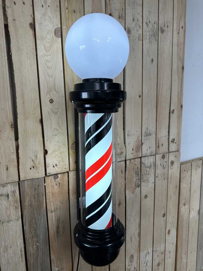 POSTE POLO BARBERIA CON ESFERA ILUMINADA - QrBox.es