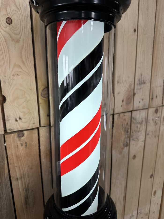 POSTE POLO BARBERIA CON ESFERA ILUMINADA - QrBox.es