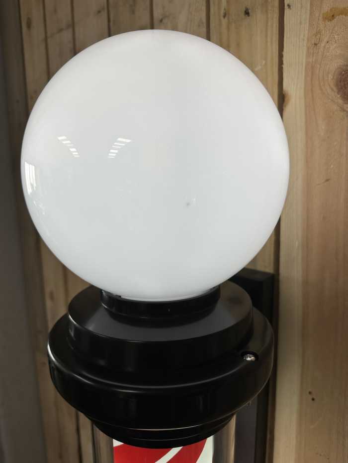 POSTE POLO BARBERIA CON ESFERA ILUMINADA - QrBox.es